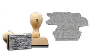 Stempelplatten für Holzstempel